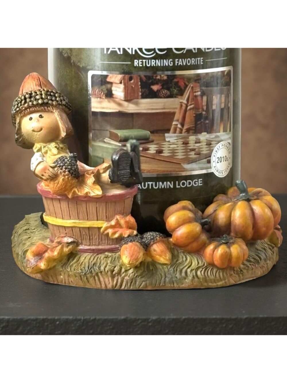 Yankee Candle “Harvest Babies / Nut Baby” Topper & Base | Fall Pumpkin Display S - Picture 3 of 10
